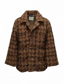 Coohem Brown tweed down blazer 204-020 BROWN