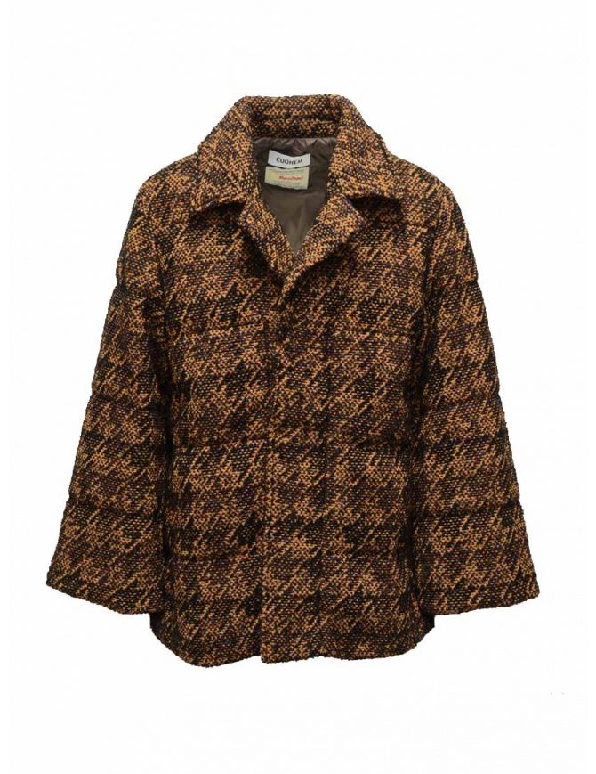 Coohem Brown tweed down blazer 204-020 BROWN womens jackets online shopping