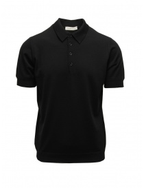 T shirt uomo online: Goes Botanical polo a maniche corte nera