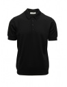 Goes Botanical black short-sleeved polo shirt buy online 105 NERO