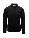 Goes Botanical black long-sleeve polo shirt buy online 103 NERO