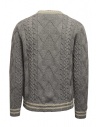 Ballantyne Raw Diamond grey and white V-neck pullover shop online men s knitwear