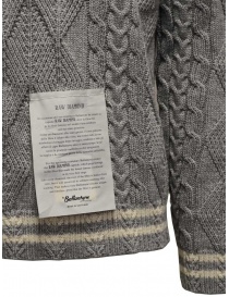 Ballantyne Raw Diamond grey and white V-neck pullover men s knitwear buy online