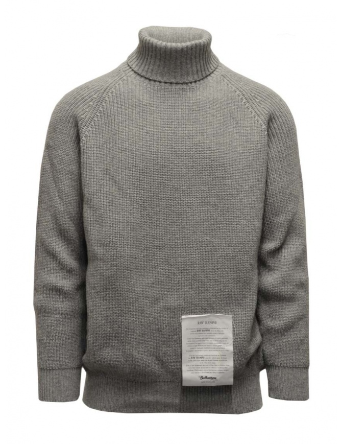 Ballantyne Raw Diamond grey turtleneck sweater R2P060 5K021 15231 GREY men s knitwear online shopping