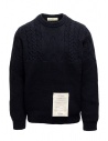 Ballantyne Raw Diamond dark blue crewneck sweater buy online R2P061 5K022 13777 BLK-NVY