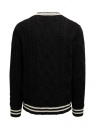 Ballantyne pullover scollo a V nero e bianco shop online men s knitwear