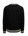 Ballantyne Raw Diamond pullover scollo a V nero e biancoshop online maglieria uomo