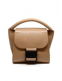 Zucca mini borsa a pois in eco pelle beige online