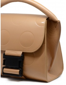 Zucca mini borsa a pois in eco pelle beige prezzo