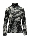 Plantation black and white printed cotton turtleneck sweatshirt buy online PL09JJ167-26 BLACK