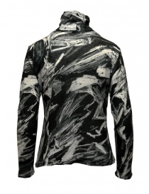Plantation black and white printed cotton turtleneck sweatshirt