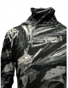 Plantation maglia dolcevita in cotone a stampa bianca e nera PL09JJ167-26 BLACK prezzo