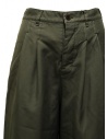 Zucca green wide cropped pants with elastic waistband ZU09FF267-09 KHAKI price
