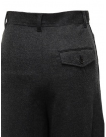 Zucca pantaloni cropped ampi grigi in lana