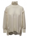 Zucca white turtleneck sweater in thin wool buy online ZU09KN073-02 OFF WHITE
