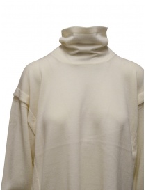 Zucca white turtleneck sweater in thin wool buy online