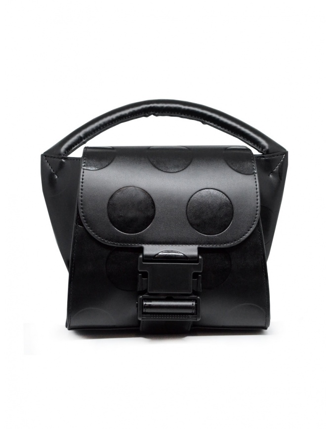 Zucca mini borsa nera a pois in ecopelle ZU09AG120-26 BLACK borse online shopping