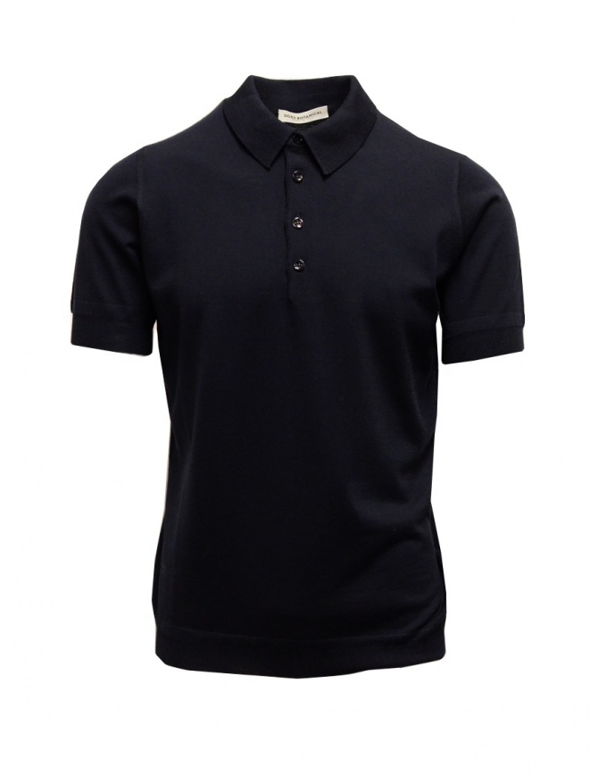 Blue Goes Botanical Polo Shirt Short Sleeves 105 3343 BLU mens t shirts online shopping