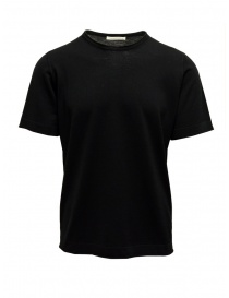 Goes Botanical black T-shirt in merino wool 100 NERO order online