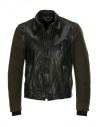 Rude Riders leather and Barbour tweed jacket buy online P74456 BIKER