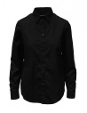 European Culture camicia nera con bottoni ai lati acquista online 6570 3183 0600