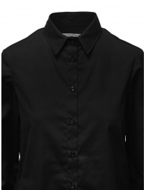European Culture camicia nera con bottoni ai lati prezzo