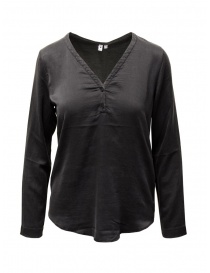 European Culture blusa in misto seta nera 3560 6629 1600 order online