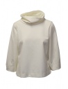 European Culture high neck sweatshirt in ivory white mixed viscose buy online 45X0 2545 0106