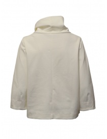 European Culture high neck sweatshirt in ivory white mixed viscose buy online