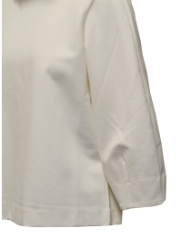 European Culture high neck sweatshirt in ivory white mixed viscose price