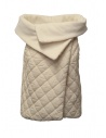 European Culture padded and fleece vest in cream color buy online 7780 9802 1108