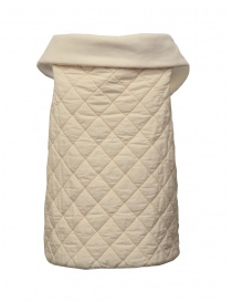 European Culture padded and fleece vest in cream color buy online