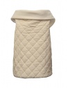 European Culture padded and fleece vest in cream color shop online womens vests