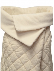 European Culture padded and fleece vest in cream color price