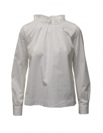 European Culture camicia bianca collo arricciato 6560 3183 0101 order online