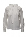European Culture white shirt with gathered collar buy online 6560 3183 0101