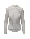 European Culture camicia bianca con maniche e fianchi in jersey acquista online 65FU 3217 1101