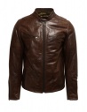Rude Riders brown leather jacket for biker buy online P94505 BIKER