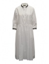 Miyao long white shirt dress with black embroidery buy online MTOP-02 WHT-BLK