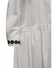 Miyao long white shirt dress with black embroidery womens dresses buy online