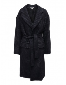 Miyao long blue pinstripe coat MTUN-02 STRIPE