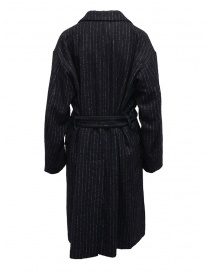 Miyao long blue pinstripe coat