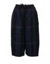 Vlas Blomme pantaloni cropped a quadri blu acquista online 13544801 NAVY