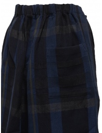 Vlas Blomme pantaloni cropped a quadri blu pantaloni donna acquista online