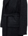 Miyao lungo cappotto gessato blu MTUN-02 STRIPE prezzo