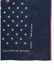 Kapital bandana Love & Peace and Beethoven with smiley scarves buy online