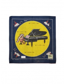 Kapital bandana Love & Peace and Beethoven piano moon Z20009XG515 NAVY