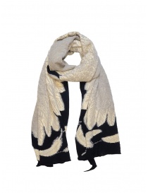 Kapital black scarf with white eagle print buy online