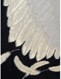 Kapital sciarpa nera con stampa di un'aquila bianca sciarpe acquista online