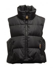 Mens jackets online: Kapital black sleeveless padded vest